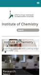 Mobile Screenshot of chemistry.huji.ac.il