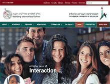 Tablet Screenshot of overseas.huji.ac.il