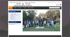 Desktop Screenshot of phys.huji.ac.il
